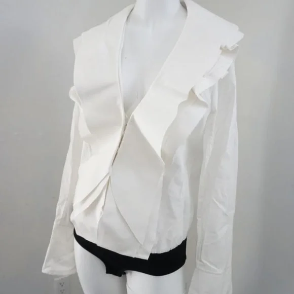 donna karan white blouse